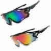 Captaintech Polarized Sports Sunglasses, UV Protection Sunglasses for Men and Women, Cycling Glasses for Running Driving Golf Fishing Outdoor Activities 2 Pieces