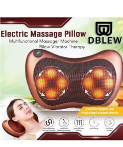 DBLEW Shiatsu Neck And Shoulder Massage Pillow Body Back Relaxation by 8 Heads With Heating Kneading Therapy