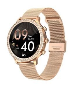 RollsTimi  Smart Watch for Women(Answer/Make Call) Smartwatch for Android Phones and iOS 1.32" HD Screen Fitness Tracker 19 Sports Mode Heart Rate Sleep Monitor Pedometer Waterproof,Gold