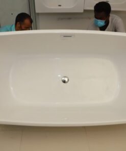 Alternative view of Eva freestanding acrylic bathtub 170×75