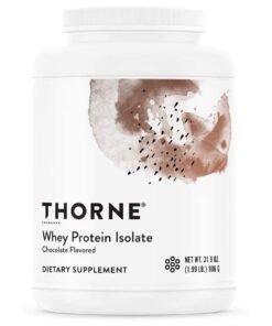 Thorne Whey Protein Isolate Chocolate Flavored 31.9 Oz (1.99 LB)  906 G Dietary Supplement