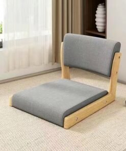 C&C Home 1-Piece Modern Style Japanese Design Back Support Cushion Seat Tatami Chair Legless Portable Floor Chair for Living Room Outdoor Picnic 45x48x36 cm