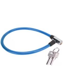 Daytoyz Anti Theft Bike Lock Bike Cable Lock with Keys High-Security Cable Lock Coiled Bike Lock 2 Keys 620 x 12mm