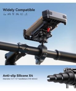 JOYROOM Shockproof 360° Rotating Adjustable Bike Phone Holder with High Quality Vibration Absorption Technology & Secure Lock – One-Handed Operation, Strong Grip, Universal Fit for All Smartphones – Road & MTB Handlebar Compatible for Cycle, Bike, Scooters and more - CE Certified (Engineered for your Phone's Safety) - Image 5