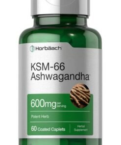 Horbaach KSM-66 Ashwagandha 600mg, 60 Coated Caplets