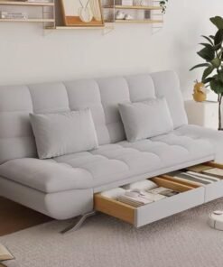 Cozy Homes Modern Convertible Sofa Bed with Storage Drawers