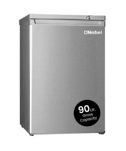 Nobel 90 Ltr Gross & 85 Ltr Net Single Door Upright Freezer Manual Defrost, with 4 Drawers, Recessed Handle, Reversible Door, Temperature Control & Adjustable Leveling Feet with inside Condenser 85 L 1000 W NUF255S Silver