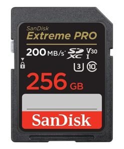sandisk Extreme PRO SDXC card + RescuePRO Deluxe, up to 200MB/s, UHS I, Class 10, U3, V30 SDSDXXD 256G GN4IN