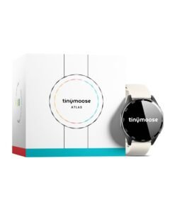 TinyMoose Smart Watch Atlas | Super HD AMOLED 1.43 inch Display, Built-In GPS, AI-Powered Fitness Tracking, Heart Rate & SpO2 Monitor, 30M Water Resistant, Bluetooth Calling, Super Responsive Touchscreen, for Android & iOS – Alpine White