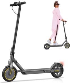 OHAHO Electric Scooter, Powerful 350W Brushless Motor, Max 25-35 KM Long Range, Top Speed 15/20/30 KM/H, 8.5" Solid Tires, E Scooter for Adults and Teen
