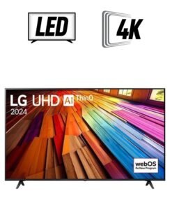 LG 55 Inch LG UHD UT80 4K Smart TV AI Magic remote HDR10 webOS24 2024 55UT80006LA.AMVE Black