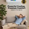 Admiral 1.5 Ton Split Air Conditioner | Heat And Cool Function | 18,000 Btu Capacity | T1 Rotary Compressor For Reliable Performance | R410A Eco-Friendly Refrigerant | Quiet Operation | Made In India | Ad18Kt1Hc White AD18KT1HC White
