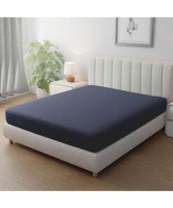 Hotel Linen Klub Stripe Microfiber  Dark Grey Fitted Sheet