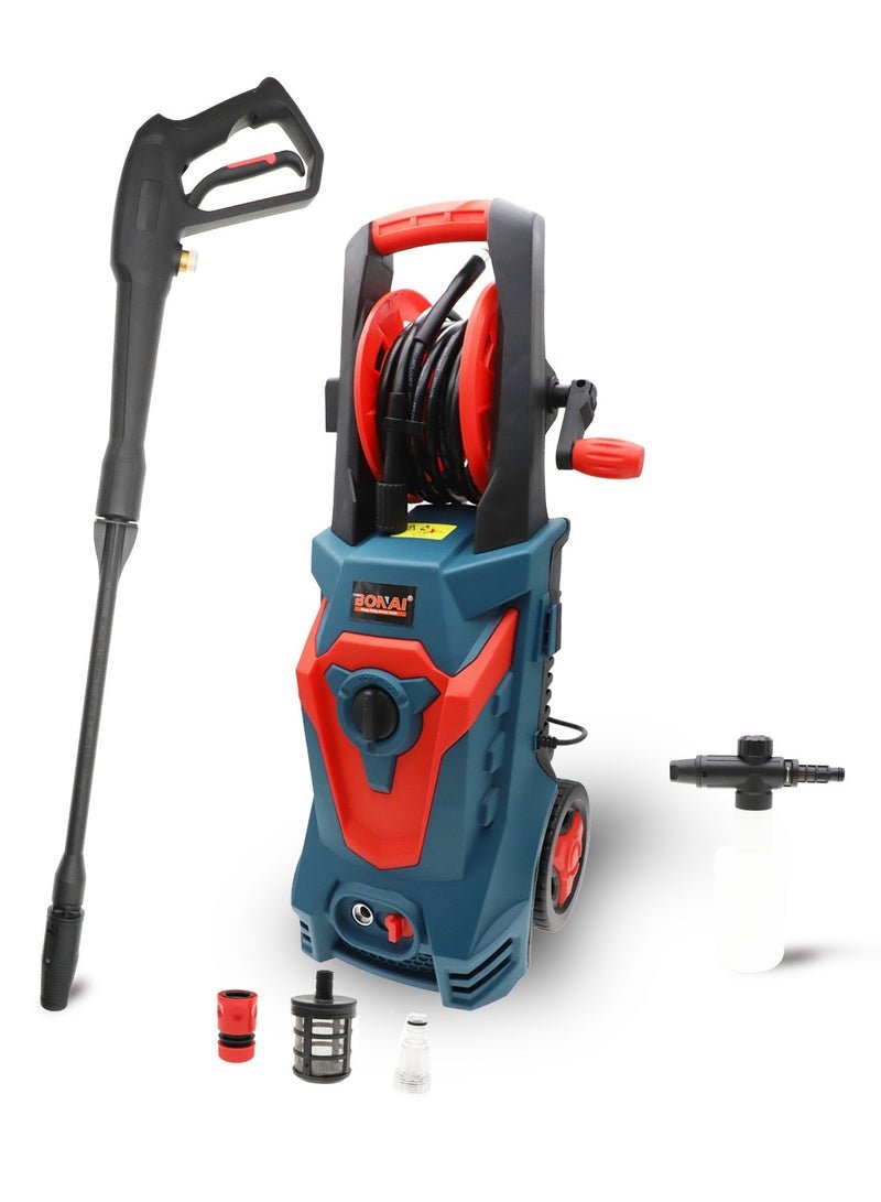 BONAI Car Pressure Washer, 1500W-3000W, 90-400 Bar Adjustable Pressure, 5.5L/min Flow, for Vehicles, Driveways, and Outdoor Cleaning