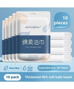 Disposable Bath Towel Travel Individually Packaged Towel Compression Thickening Increase Travel Hotel Supplies Cotton Soft Absorbent-Color:Thickened 90%  70*140cm-Specifications:No Specifications
