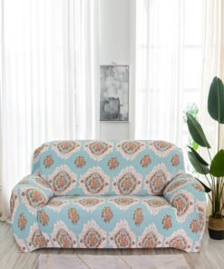 fashionhome 3-Seater Exquisitely Floral Designed Wrinkle Free Anti-slip 360-degree Full Coverage Sofa Slipcover