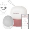 Momcozy M9 Breast Pump Hands-Free Mobile Flow, App Discreet Control with Personalized Multi-Modes and 15 Levels, Independent Breastmilk Storage, Wearable M9 Breast Pump 24mm