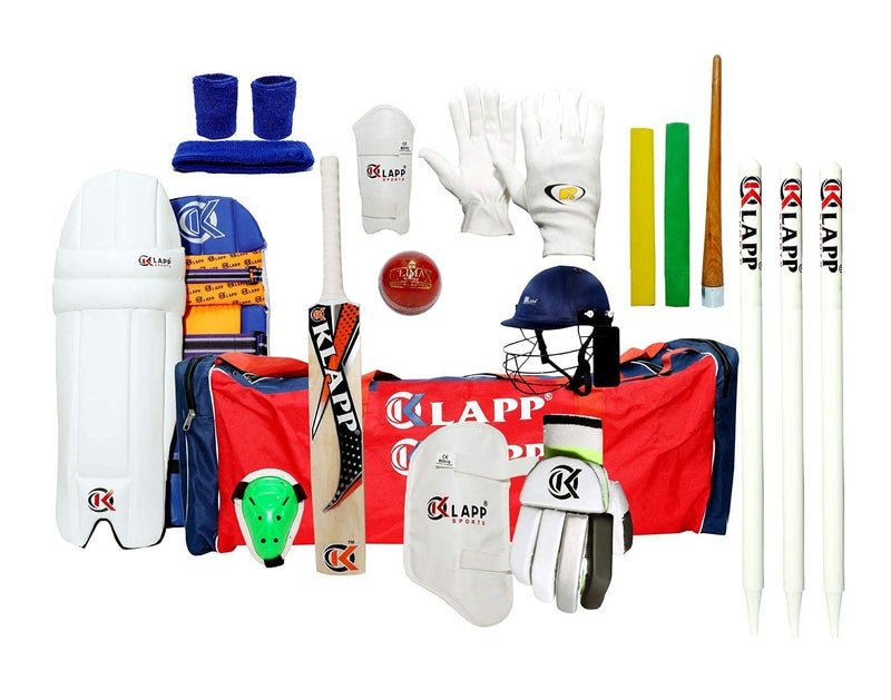 Klapp Dynamite English Willow Professional Cricket Kit (Men's Full Size (Ideal for 15-21 Years))
