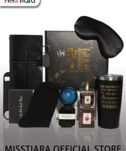 MissTiara Gift Baskets for Men - Birthday Gift Box Set Contains 12 Items Inspirational Gifts Relaxing Spa Treatment Packages for Men Friendship Friend Gifts for Men