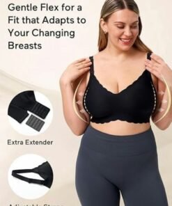 Lupantte Nursing Bras for Breastfeeding Comfort Maternity Bras for Pregnancy Seamless Bralettes with Extra Extender - Image 3