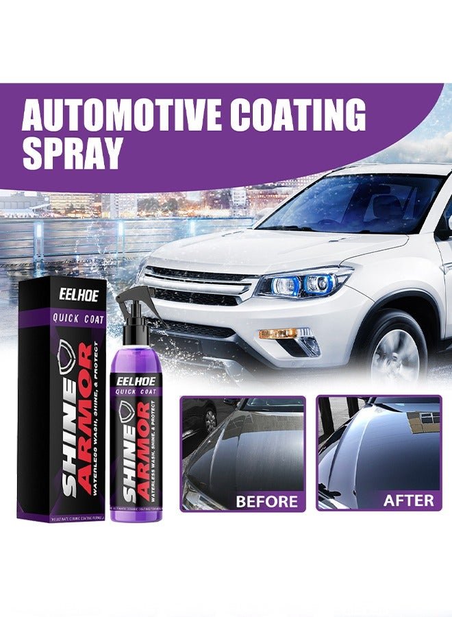 EELHOE Shine Armor,Fast car Ceramic Coating Spray, Plastic Parts refurbisher, Fast fine Scratch Repair, car Scratch Nano Repair Spray,High Protection Crystal Coating 100ml