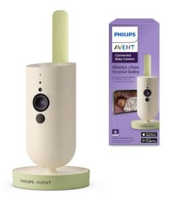 Philips Avent Connected Baby Camera With App, Private and Secure Encryption, Audio, 2x Zoom, Night Vision, VOX, Intercom, Lullabies And White Noise, Model SCD643/26