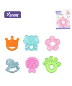 Momeasy EVA Water Filled Teether – Assorted Shapes, Baby Teething Toy 45507N