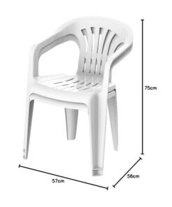 Cosmoplast Set Of 2 Duchess Chair (White)
