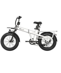 Baicycle Electric Bike Mountain bike 48V 15.3Ah Removable Battery 32Km/H with 750W Brushless Motor 7-Speed 20inchTires Front Fork Suspension  Silver