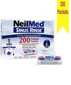 NeilMed 200 Piece Sinus Rinse Kit with Pre-Mixed Packet and Bonus Bottle Anti Allergy & Cold Relief
