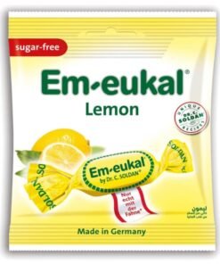 Em-eukal Lemon Sugar-Free Cough Drops – Herbal Lozenges with Vitamin C for Throat Relief – 50g – Made in Germany