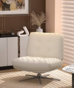 Criss Cross Chair, Cross Legged Office Chair No Wheels, Armless Wide Office Desk Chair with Thicker Cushion for Makeup, Small Space, Home