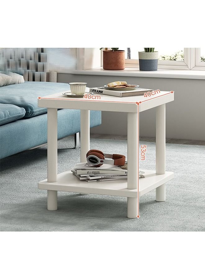 NKX Minimalist Square Coffee Table for Bedroom and Living Room 40x40 cm