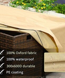 Outdoor Protection Cover for Genova Sofa Set - 5 Seater - L300 x W170 x H85cm - Beige