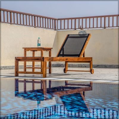 Wooden Relaxing Beach Sunlaunger - Image 3