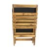 Pangean Lounger, Durable Hardwood with Heavy Duty Polyester, Easy to Fold and Carry, Wooden Beach Chair, Camping Chair, Foldable Chair, Portable Chair