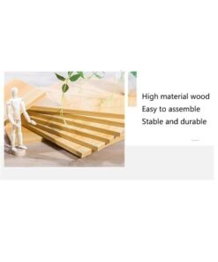 Alternative view of XiuWoo 4-Tier Large Wood Kids Bookcase, Home Storage Rack, Floor Standing Bookshelf, Toy Shelf Storage, Home Display Shelf for Home, Office