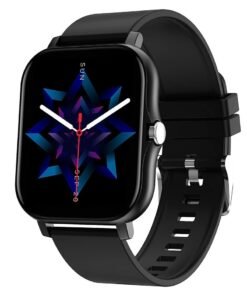 Smartwatch for Men and Women, 1.69" Screen with Heart Rate Monitor, Oximeter (SpO2), Pedometer, Sleep Monitor, IP68 Waterproof Smart Watch for Android and iOS (Black)