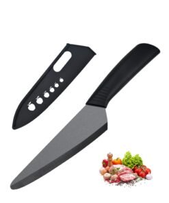 Astylway Ceramic Knife 6 inch Chef Knife Black Blade Small Paring Knife Fruit and Vegetable knife Longer Sharp Rust Proof Stain Resistant
