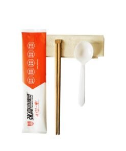Customized Disposable Tableware Set Hotel Catering Takeaway Disposable Chopsticks Four-piece Tableware Package Customized-Color:Zhang Liang Malatang
