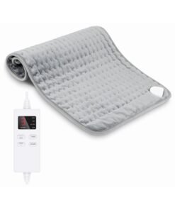 Faylor Heating Pad Electric for Pain Relief of Back Neck and Shoulder 6 Electric Temperature Options 4 Temperature Settings Auto Shut Off (15.9 x 29.1 inches Heated Pad)