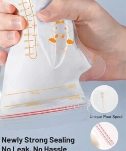 Alternative view of Super ZYouth 50 Pieces Breastmilk Storage Bag, Disposable Milk Storage Bag for Breastfeeding, No-Leak Milk Freezer Storage Pouches, 200ml / 250ml