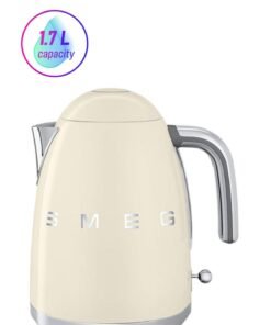 smeg 50's Retro Style Aesthetic Electric Kettle 1.7 L 2400 W KLF03CRAU, KLF03CRUK Cream