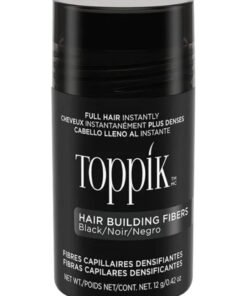 Toppik Hair Building Fibers Instant Hair Concealer for Thinning Hair, Hair Fiber for Men & Women, Texture Powder with Natural Keratin, Long-Lasting Hair Color - Black 12grams