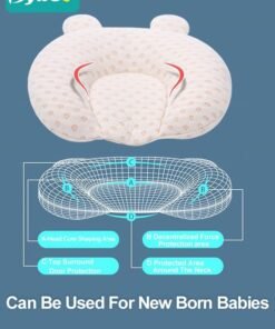 Alternative view of Bybeo Baby Newborn Nursing Sleeping Pillow Toddler Boys and Girls Comfortable Portable Breathable Lightweight Shaping Pillows PE Multifunctional Portable Infant Head Support for Kids Infants Superhigh Quali