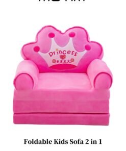 Motim Foldable Kids Sofa 2 in 1 Folding Chair with Backrest Children's Furniture Comfortable Armchair toddler Chair for Bedroom Living Room