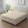 Hotel Linen Klub Stripe Microfiber  Beige Fitted Sheet