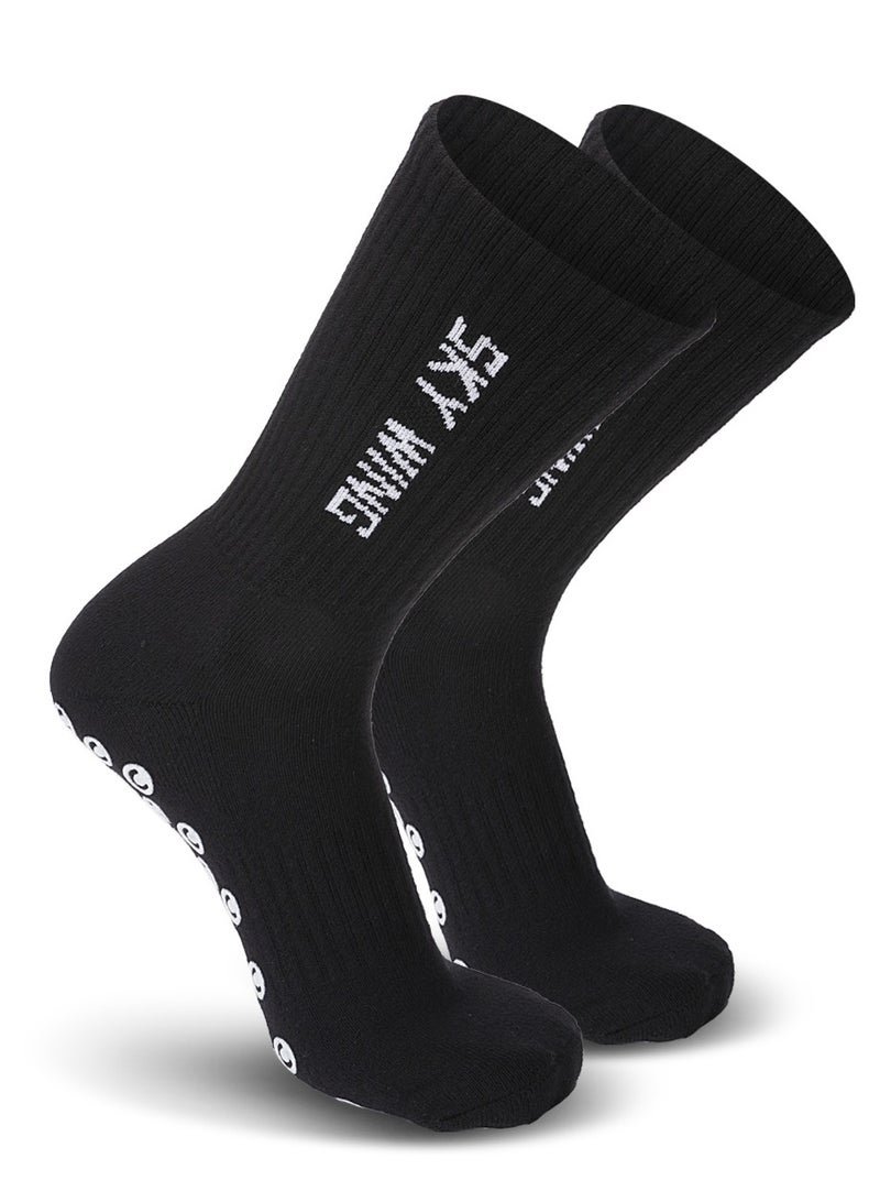 SKY WING Soccer Socks for Men & Women Knee High Football & Softball Sports Wicking Non-Slip Athletic Long Socks 1/2/3/4 Pairs