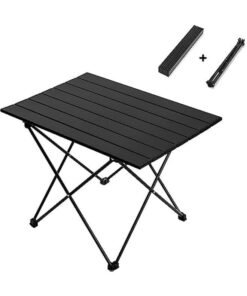 Camping Side Table,Folding Portable Camping Table, Foldable Camping Tables with Carry Bag, Portable Aluminum Table for Hiking,Picnic,BBQ,Travel, Beach Table(Medium)