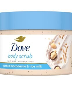 Dove Scrub Macadamia & Rice Milk Reveals Visibly Smoother Skin Body Scrub That Nourishes Skin 10.5 oz